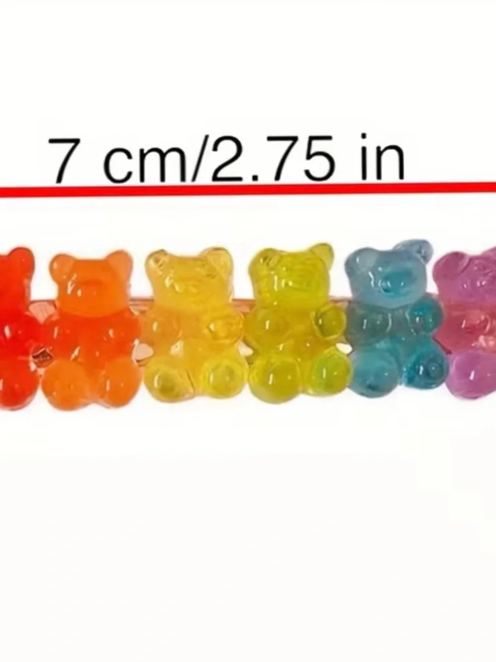 Rainbow Gummy Bear Hair‎ Clip